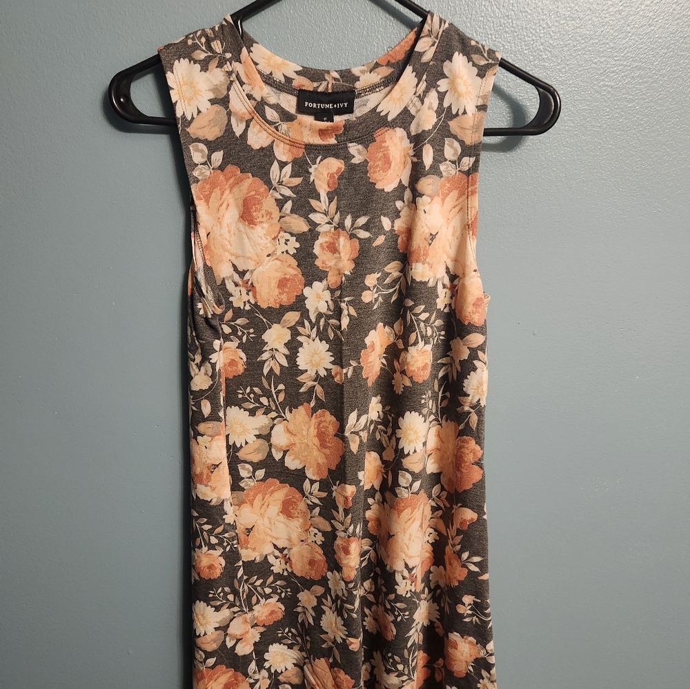 Fortune+Ivy Stitch Fix Floral Knee Length Dress